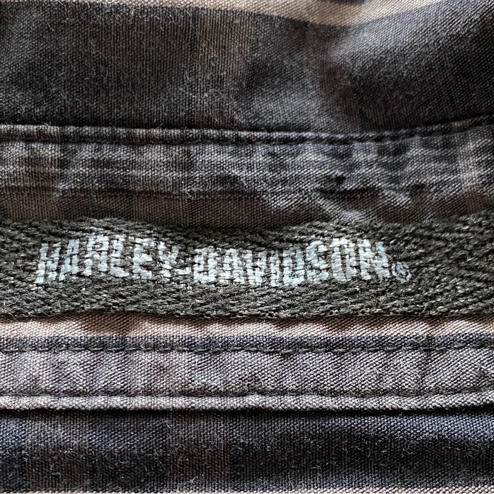 Harley Davidson Inside Passage Ketchikan Alaska Short Sleeve Button Down Shirt